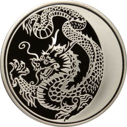 Россия 3 рубля 2012 год - Лунный календарь. Год Дракона