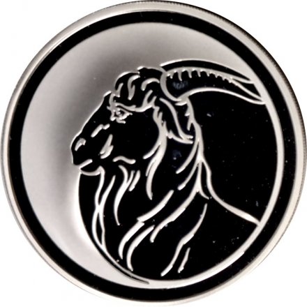 Монета Лунный календарь. Год козы - 3 рубля - ММД - 2003 год