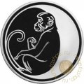 Монета Лунный календарь. Год обезьяны - 3 рубля - ММД - 2004 год