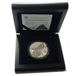 Монета Сочи 2014. Горные лыжи (цветная) - 3 рубля - СПМД - 2014 год