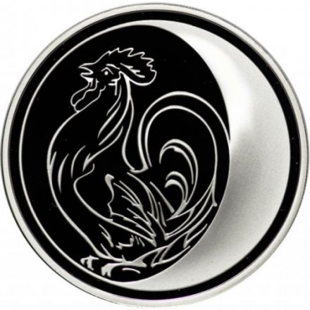 Монета Лунный календарь. Год Петуха - 3 рубля - ММД - 2005 год