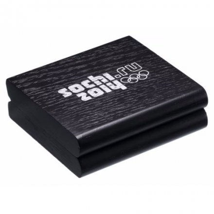 Монета Сочи 2014. Фигурное катание (цветная) - 3 рубля - СПМД - 2014 год