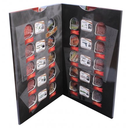 Альбом для монет &quot;Конструкторы оружия Великой Победы&quot; - 20 капсул (пустой) черный