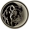 Монета Россия 3 рубля 2007 год - Лунный календарь. Год Кабана
