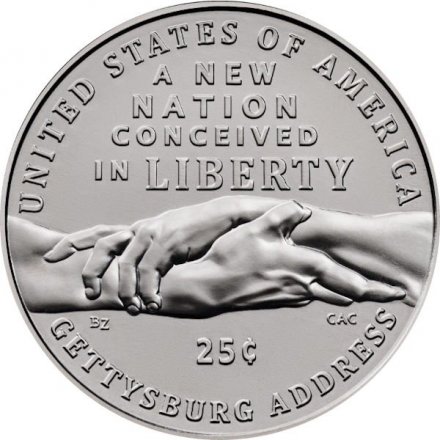 США 25 центов 2026 год - Геттисбергская речь (D)