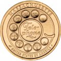 США 1 доллар 2020 год - Американские инновации - Первый дисковой телефон (D)