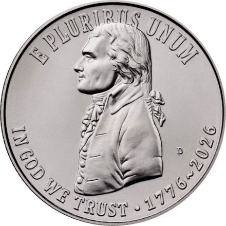 США 25 центов 2026 год - Декларация независимости (D)