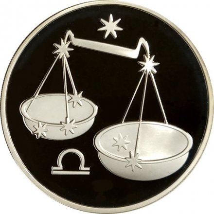 Монета Знаки зодиака. Весы - 3 рубля - ММД - 2003 год