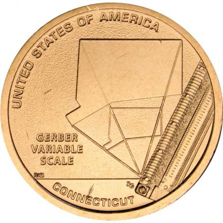 США 1 доллар 2020 год - Американские инновации - Переменная шкала Гербера (P)