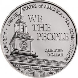 США 25 центов 2026 год - Конституция Соединённых Штатов Америки (P)