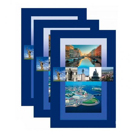 Альбом для монет (набор из 3 шт.) &quot;Регулярный чекан с 1997-2038 г.&quot; - 3 тома (пустые)