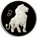 Монета Знаки зодиака. Лев - 3 рубля - ММД - 2003 год
