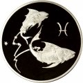 Монета Знаки зодиака. Рыбы - 3 рубля - ММД - 2004 год
