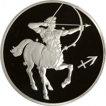 Монета Знаки зодиака. Стрелец - 2 рубля - СПМД - 2002 год