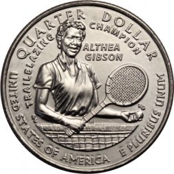 США 25 центов 2025 год - Алтея Гибсон (D)