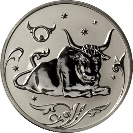 Монета Знаки зодиака. Телец - 2 рубля - ММД - 2005 год