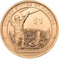 Монета США 1 доллар 2015 год - Рабочие Мохоки (D)