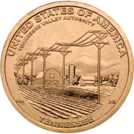 США 1 доллар 2022 год - Американские инновации - Администрация долины реки Теннесси (D)