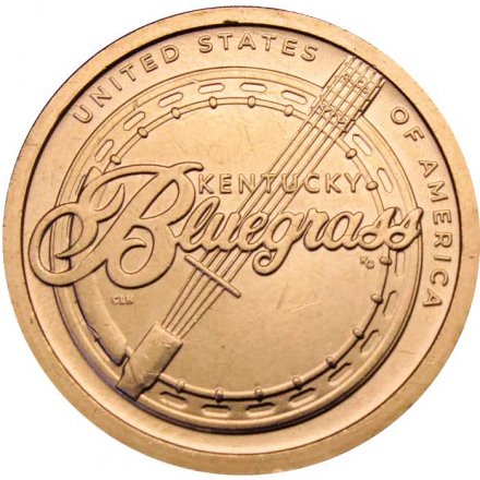 США 1 доллар 2022 год - Американские инновации - Кентукки - Музыка мятлика (P)