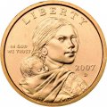США 1 доллар 2007 год - Парящий Орёл (D)