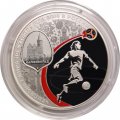 Монета Россия 3 рубля 2018 год - ЧМ по футболу - Калининград