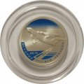 Монета История русской авиации. ИЛ-76 (цветная) - 1 рубль - СПМД - 2012 год