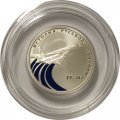 Монета История русской авиации. ТУ-144 (цветная) - 1 рубль - СПМД - 2011 год