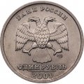 Монета Россия 1 рубль 2001 год - 10 лет Содружеству Независимых Государств