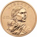 Монета США 1 доллар 2011 год - Договор с Вампаноагами (D)