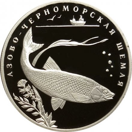 Монета Красная книга. Азово-Черноморская шемая - 2 рубля - СПМД - 2008 год