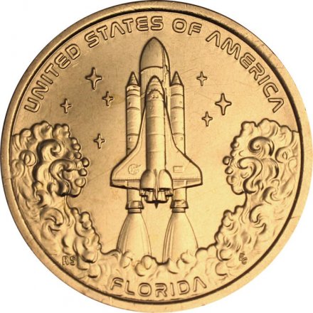 США 1 доллар 2025 год - Американские инновации - Мыс Канаверал (P)