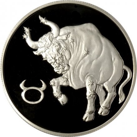 Монета Россия 2 рубля 2003 год - Знаки зодиака. Телец