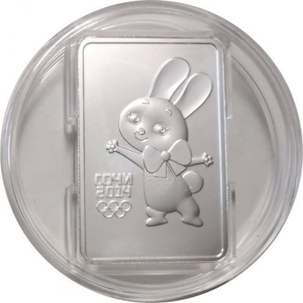 Монета Сочи 2014. Зайка  - 3 рубля - СПМД - 2013 год