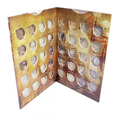 Альбом для монет &quot;Коренные Американцы и Золотой доллар Сакагавеи&quot; - 40 капсул (пустой)